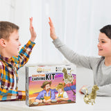 BRAIN TREE - Cat Soapstone Carving Kit, Carve Your Own Sculpture for Girls, Kids, Boys –Teen Gift -Fun DIY Arts and Crafts Activity for Kids and Adults - DIY Crafts Kit, Soapstone Sculpting Kits BRAIN TREE