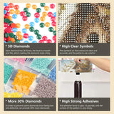 AMORARS Bird Diamond Painting Kit for Adults, 5D Landscape Diamond Art Beginners - DIY Full Diamond Dot Gem Art Paintings, Suitable Gifts, and Home Decoration Crafts，12x12Inch AMORARS