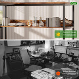 Unikito L Shaped Computer Desk with Magic Power Outlets and USB Charging Ports, Sturdy Reversible Corner Desk with Storage Shelves, Modern Work Desk for Home Office, Easy to Assemble, Rustic Brown Unikito