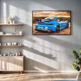 NUFTVI Diamond Painting Blue Sports Car, Full Drill Diamond Art Kits Gift for Adults/Mans, Art Painting Home Wall Decor (12 x 16 inches) NUFTVI
