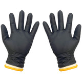 FayLongSky Disposable BBQ Gloves, 100 Count Nitrile Gloves & 4 Cotton Glove Liners, Powder-Free Latex-Free (Large) FayLongSky