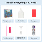 SJUTOUCI Sea Turtle Diamond Painting Kits for Adults, Diamond Art Kits for Beginners, 5D DIY Full Drill Gem Craft for Home Decor Gift 12x12inch, Animal SJUTOUCI