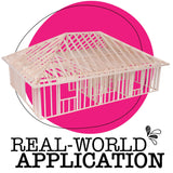 Pitsco Education True Scale House Framing Kit, Balsa Wood Model Home with Standard Two-Bedroom Layout and Truss or Hipped Roof, Dimensioned Lumber, DIY Model House Kit for Ages 14 and up Pitsco Education