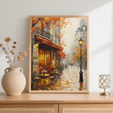 Ceiomez Paint by Number Kits for Adults, Street Paint by Number for Adults, Cafe Adult Paint by Number Kits on Canvas for Home Decor 16x20in Ceiomez