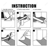 VARSK Contour Gauge Tool (10 inch) with Lock - Birthday Gifts for Men Dad Him, Cool Gadgets for Men, Irregular Shape Duplicator, Outline Edge Angle Measuring Tool for Woodworking Flooring VARSK