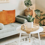 AceList 72in Large Wood Bead Garland Decorative Beads with Tassels, Long Wooden Beads Garland, Coffee Table Decor, Perfect Boho Farmhouse Bookshelf Mantel Tray Centerpiece Ornament (1.5" Diameter) AceList