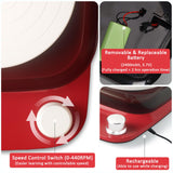 Patented Mini Pottery Wheel for Beginners | 6in Turntable, 0-440 RPM Speed Adjustable with Rechargeable Battery, 1.8 Lb Air Dry Clay, Pottery Tools and Art Supplies, Craft Kits for Teenager and Adult Goody King