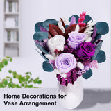Flowers Gifts for Mom, Flower for Delivery, Preserved Roses Bouquets, Purple Roses, Birthday Gifts for Women, Mothers Day Flowers for Wife Bonsion