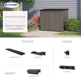 Horizontal Shed by Suncast®, Made in The USA Suncast
