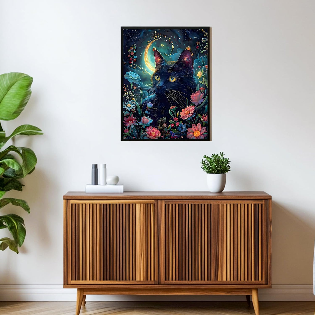 xcemhil Diamond Art Kit for Adults, Cat Diamond Painting, Animal Diamond Art for Gifts and Home Wall Decor, 12x16in xcemhil