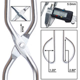 HINMAY Stainless Steel Scissor Tongs 10" and 13" Set, Kitchen Cooking Tongs, Set of 2 HINMAY