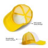 Ankmogela 10 Pack of Blank Trucker Hat Mesh Cap Men and Women Baseball Cap DIY Graffiti Hot Stamping Duck Tongue Cap Pink White Ankmogela