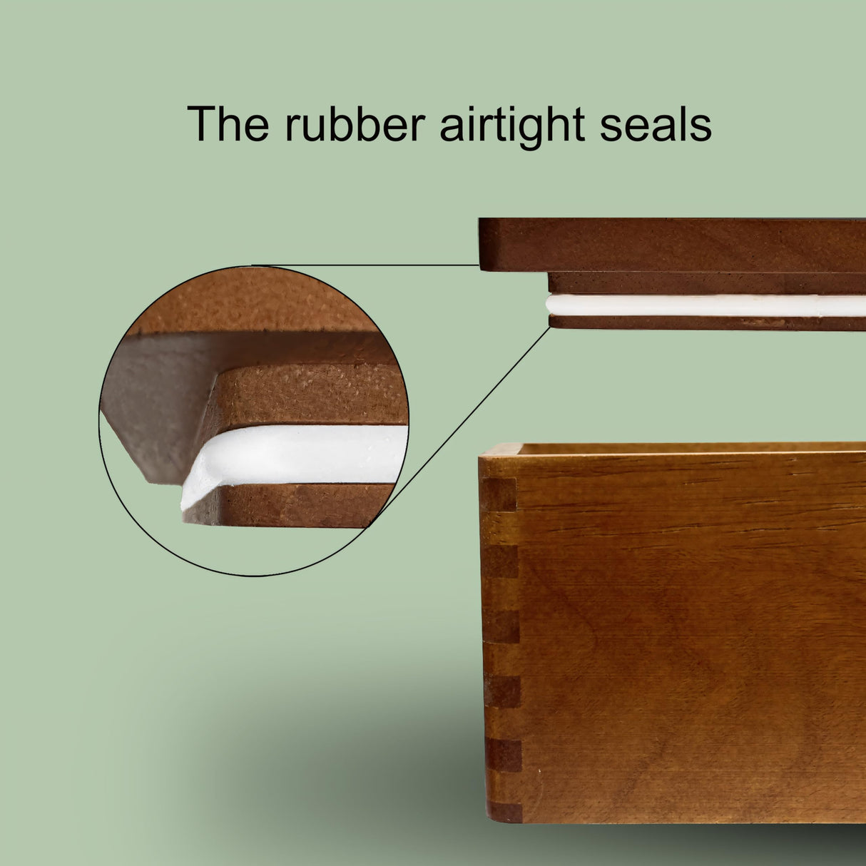 Misecrisa Stash Box with Tray - Large Wooden Box with Accessories Storage Stash Box Set - Decorative Wood Box for Herbs smell proof box (9.5inch) Misecrisa