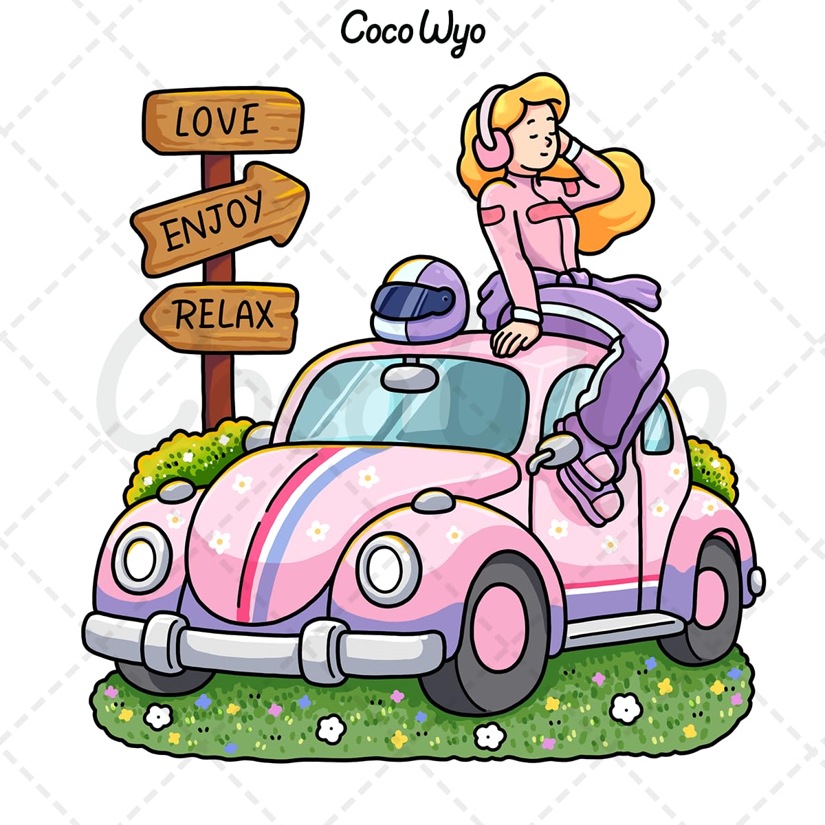 Girl Moments: Vol. 2 Coloring Book for Adults and Teens Featuring Cute Cozy Daily Activities for Relaxation Coco Wyo LLC