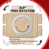 Rotating Puzzle Board Base - 360° Swivel Turntable for Jigsaw Puzzles 1000/1500 Piece Lazy Susan Spinner Table - Puzzle Accessories for Adults and Kids FixlyFido