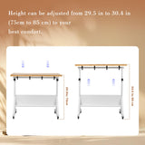 Tektalk Jigsaw Puzzle Table with Angle & Height Adjustment, Puzzle Easel with Cover & 5 Sorting Drawers, Tilting Board with Legs, Enclosed with 4 Roller Wheels, for Up to 1500 Pieces Tektalk