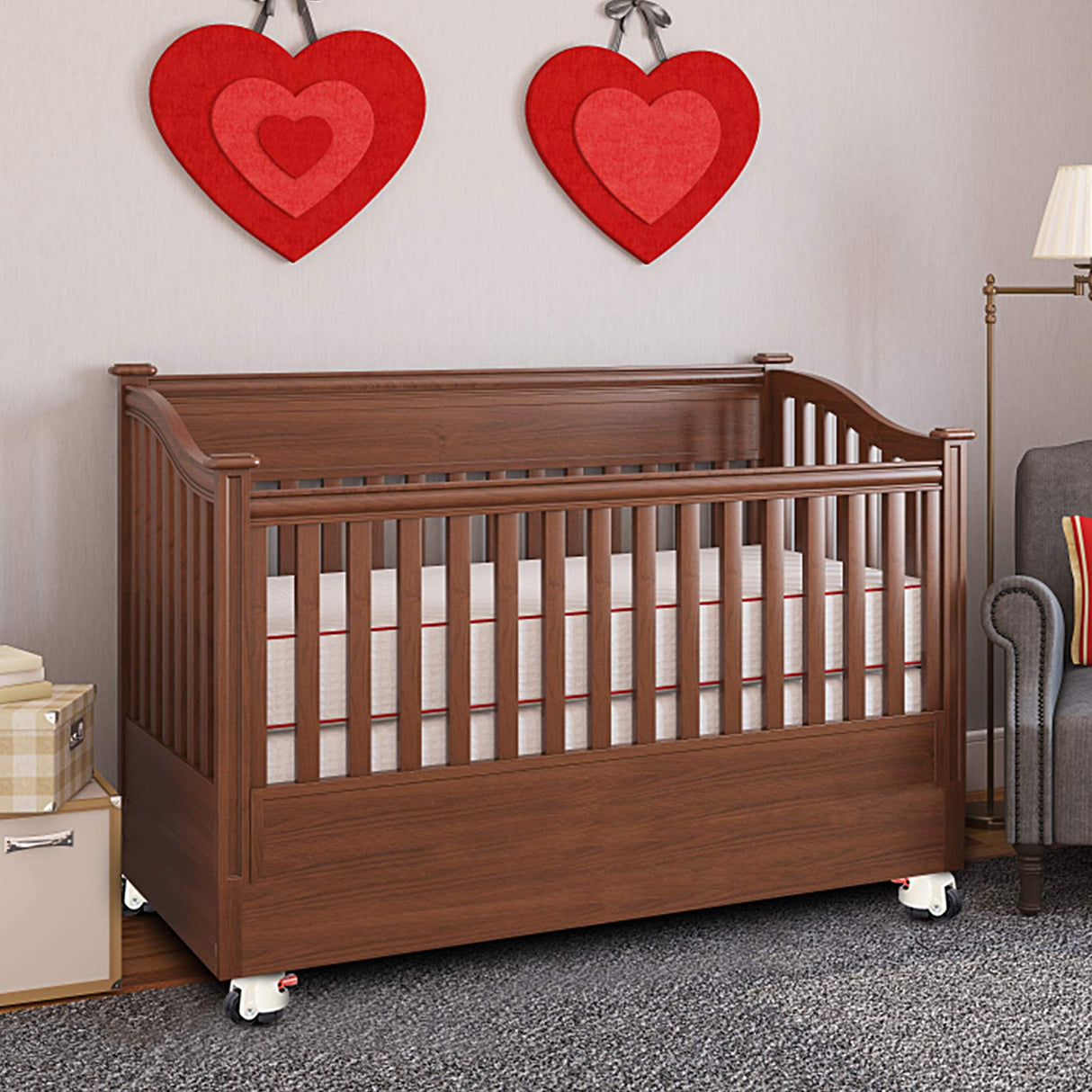 W B D WEIBIDA Leveling Casters Heavy Duty with Upgraded Ratchet Handle Design, 360 Degree Swivel Castor Wheels, Adjustable Casters with Feet for W B D WEIBIDA