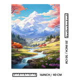 EFOTIML Paint by Numbers Kit for Adults Beginners & Kids Ages 8-12,2 Pack 16x20 inches Canvas for Painting Kits for Adults in Colorful Box(Without Frame)-Snow Mountain and Lake(2PCS) EFOTIML