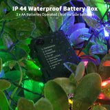 Battery Operated Christmas Lights 2 Pack 18 Ft 50 Count Clear Mini String Lights Battery Powered with 6 Hour Timer Xmas Tree Lights Outdoor Waterproof for Indoor Party Festival Decorations (2PC;50LED) QOCNAM