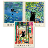 3 Pack Cat Diamond Art Kits for Adults Beginner,DIY Modern Diamond Painting 5D Round Full Drill Diamond Dots Gem Art Crafts with Tools,Funny Crafts for Home Wall Decor&Gift-12x16in KICHANG