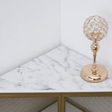 VECELO Corner Cabinet/Table, 3-Tier Shelves with Protection Door, Metal Frame Storage Shelf Organizer for Small Space, Living Room, Kitchen, Bathroom, Set of 1, Gold VECELO