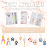 Patemby 184PCS Polymer Clay Earring Making Kit for Art Crafts Gifts Teen Girls and Adults, Ages 12+ DIY Polymer Clay Earring Jewelry Craft Making Gift Set Patemby