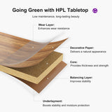 PURPLE LEAF 9 Pieces Outdoor Dining Set Patio Furniture Set Aluminum Rattan Wicker Patio Dining Table and Chairs Set for 8 for Lawn Backyard Deck Brown PURPLE LEAF