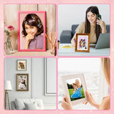 10 Pcs Aluminum Sublimation Blanks Heat, 6 x 8 inches Metal Photo Blanks DIY Blank Metal Sign, Wall Poster Frame Sublimation Blank for Wedding DIY Printing Bedroom Living Room KVCSYAW