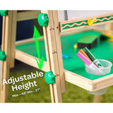 Crayola Wooden Art Easel for Kids, 2-in-1 Dry Erase Board & Chalkboard, Gifts for Toddlers, Ages 3, 4, 5 Crayola