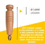 Asbrot 3P - Poke Pin Pusher, 3D Printer Cleaning Filament Clog Tool, Must-have for Printing Clogged Extruder, Hotend, Heatsink, Throats, Nozzles, Diameter 1.6mm, Length 160mm, Maintenance Kit, Cleaner Asbrot