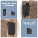 Z ZLJUAN Mounted Gun Safe for Pistols,Quick-Access Handgun Safe for Nightstand Bedside Desk Bed Gun Safes,Pistol Safe with Keypad Lock,Key (Drop Down Safe(Keypad)) Z ZLJUAN