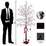 Uieke Cherry Blossom Tree, 6FT 96 Fairy Lights Artificial Lighted Tree for Home Inside Outdoor Spring Wedding Party Festival Decor, Warm White Uieke