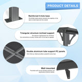 AirWire 10x14 FT Gazebo Pergola Awnings for Patio with Hardtop Gazebos on Clearance Patio Covers for Shade and Rain, Lean to Gazebo Sunroom Patio Canopy Outdoor Pergolas for Patios,Decks,Backyard AirWire