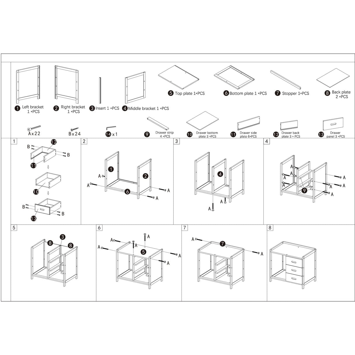 Bamboo Nightstand, Modern Side Table with Drawers and Open Shelf, Bamboo Legs for Bedrooms, Dorm Rooms, and Tight Spaces (Primary) LUNUMAOS
