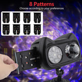 2025 Upgrade Halloween Christmas Projector Lights Outdoor with Memory Function, 58 HD Effects (3D Ocean Wave + Patterns) LED Landscape Lights Waterproof for Indoor Yard Home Party Holiday Decorations ANTEQI