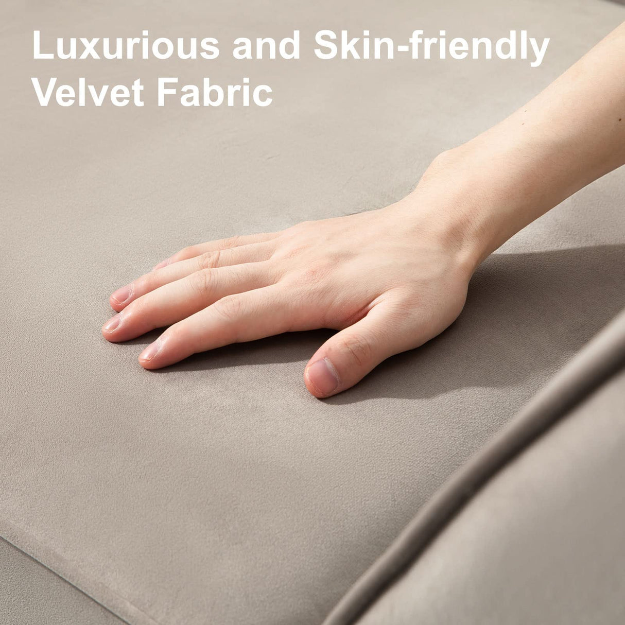 Belffin Modular Loveseat Sofa Couch with Storage Seats Velvet 2 Seater Love Seats for Small Spaces Grey Belffin