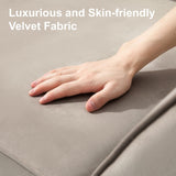 Belffin Modular Loveseat Sofa Couch with Storage Seats Velvet 2 Seater Love Seats for Small Spaces Grey Belffin