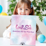 DIY Journal Kit for Girls - 66 Pcs Kids Unicorn Diary Set Girls Stationery Set Scrapbook Diary Journaling Art Crafts Set Unicorn Gift Kit School Supplies Birthday Gift for Girls Ages 8 9 10 11 12 Year Old WERNNSAI