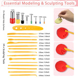 EggSun Polymer Clay Earring Kit & Clay Jewelry Making Kit with Cutters, 500+Pcs Jewelry Craft Supplies with 24 Oven-Bake Colors Cutters Ear Hooks Charms Beads Tools Instructions for Beginners & Adults EggSun