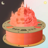 OVERTURE Glow PLA Filament 1.75mm 3D Printer Filament, 1kg Spool (2.2lbs), Dimensional Accuracy +/- 0.02 mm, Fit Most FDM Printer (Glow Red) OVERTURE