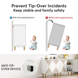 Tribesigns Modern White Storage Cabinet Set, Freestanding Floor Cabinet, Classic 59 inches Sideboard, Wood Buffet Cabinet with Doors, Large Storage Cabinet for Living Room, Dining Room, Garage Tribesigns