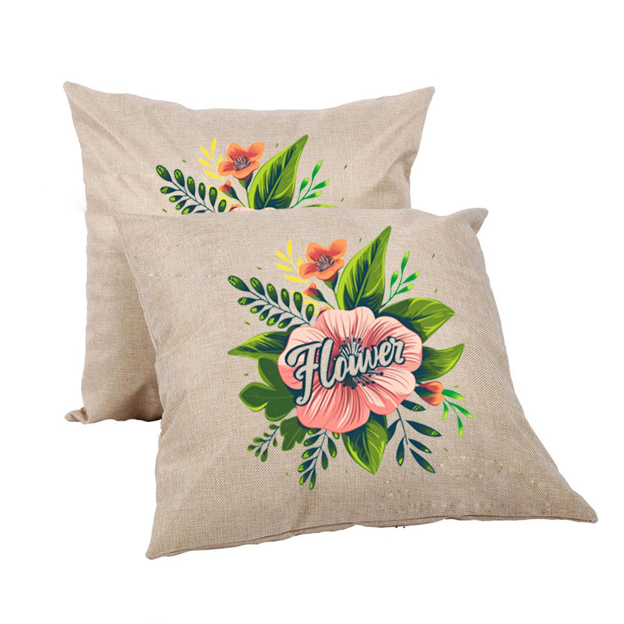 H-E Linen 3D Sublimation Blank Pillow Case DTF Fashion Cushion Pillowcase Cover for Heat Press Printing and DTF Printing Throw Pillow Covers (10pcs/Pack) H-E