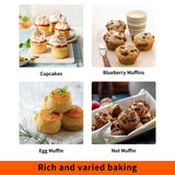 2Pack Silicone Muffin Pan For Baking With Metal Reinforced Frame, 12 Cup Nonstick Cupcake Pan, BPA Free Silicone Mini Muffin Pan, Cupcake Baking Pan Molds for Oven With Silicone Brush（Small Size） POSOSTO