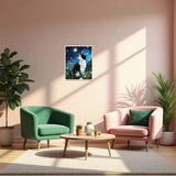 obterie Starry Night Paint by Numbers Kit for Adults Beginner Cat Oil Painting Kit Adult Paint by Number Kits on Canvas DIY Painting for Beginners Art by Numbers for Gifts Home Wall Decor 16x20 Inch obterie