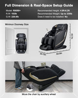 EASPEARL R8089 Pro 4D Massage Chair,SL-Track Zero Gravity Massage with Heat,OTA System,Electric Footrest,Airbags,Bluetooth,APP Control,Shiatsu Massage Chairs Full Body and Recliner with Stretch EASPEARL