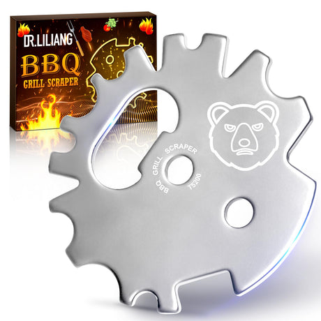 BBQ Smoker Accessories Grilling Gifts for Men: Stocking Stuffers for Men Women Adults Kitchen Gadgets Cooking Grill Scraper Outdoor Mens Gifts for Dad Teen Boys Husband Christmas Ideas Cool Tools DR.LILIANG
