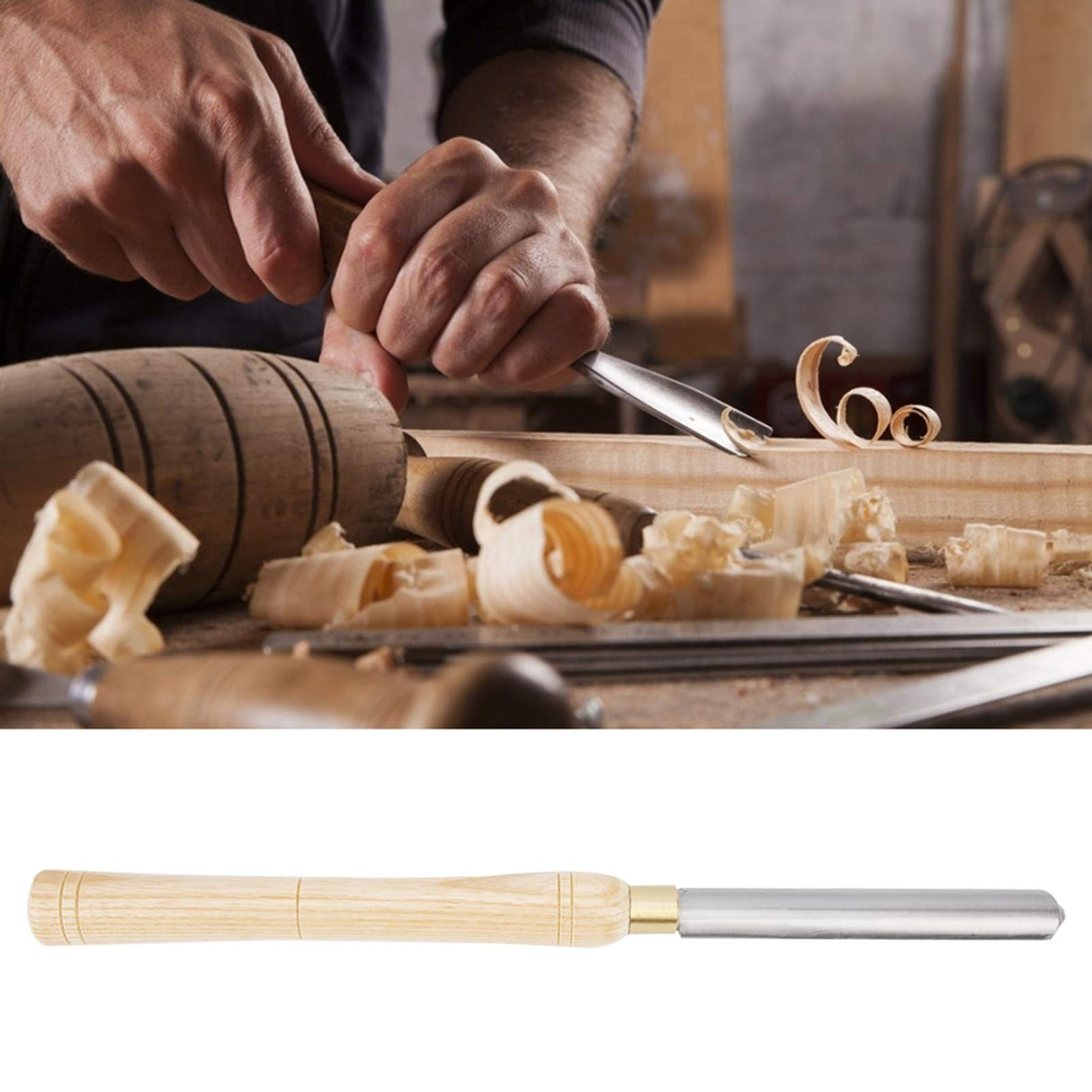 22mm Turning Tools HSS Roughing Gouge Lathe Chisel Wood Turning Tools Woodworking Lathe Chisel Wood Hobbyist or DIY or Carpenter ViaGasaFamido