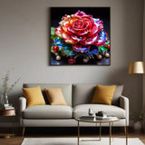 Lvmuu Diamond Painting Kits for Adults Shiny Red Rose, 5D DIY Full Round Drill Floral Diamonds Art Sets for New Beginner Paint with Diamonds Art Crafts Home Decoration 12x12in Lvmuu