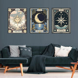 Axquilon 3 Pack Diamond Art Kits for Adults, Tarot Diamond Painting Kits for Adults Beginner, DIY 5D Full Drill Gem Art for Home Wall Decor 12x16 inch Axquilon