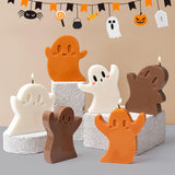 ZQYSING Halloween Ghost Candle Molds for Candle Making, 6 PCS Different Shapes Cute Spooky Silicone Molds for Candles Wax Soap Clay Plaster Epoxy Resin Home Decorations ZQYSING